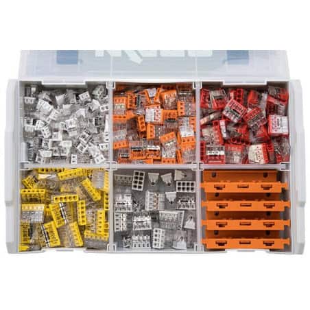Mallette L-BOXX Mini - 350 bornes modèle 2273 - conducteurs rigides 2,5 mm² WAGO 887-953