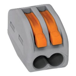 Borne avec levier 222 x50 - 2 conducteurs - WAGO 222-412