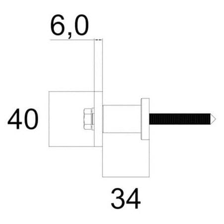 Kit rail et supports muraux Bario 1 et 2 AC010104