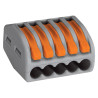Borne avec levier 222 x40 - 5 conducteurs - WAGO 222-415