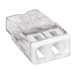 Borne  2273X100-conducteur rigide-2 conducteurs-blanc-WAGO