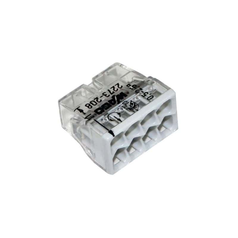 Borne  2273X50-conducteur rigide-8 conducteurs-gris-WAGO