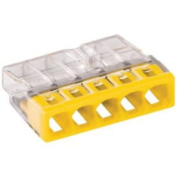 Borne  2273X100-conducteur rigide-5 conducteurs-jaune-WAGO