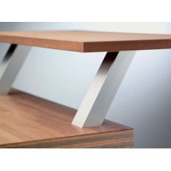 CLEM - CONSOLE DE SNACK DESIGN INCLINEE ALUMINIUM