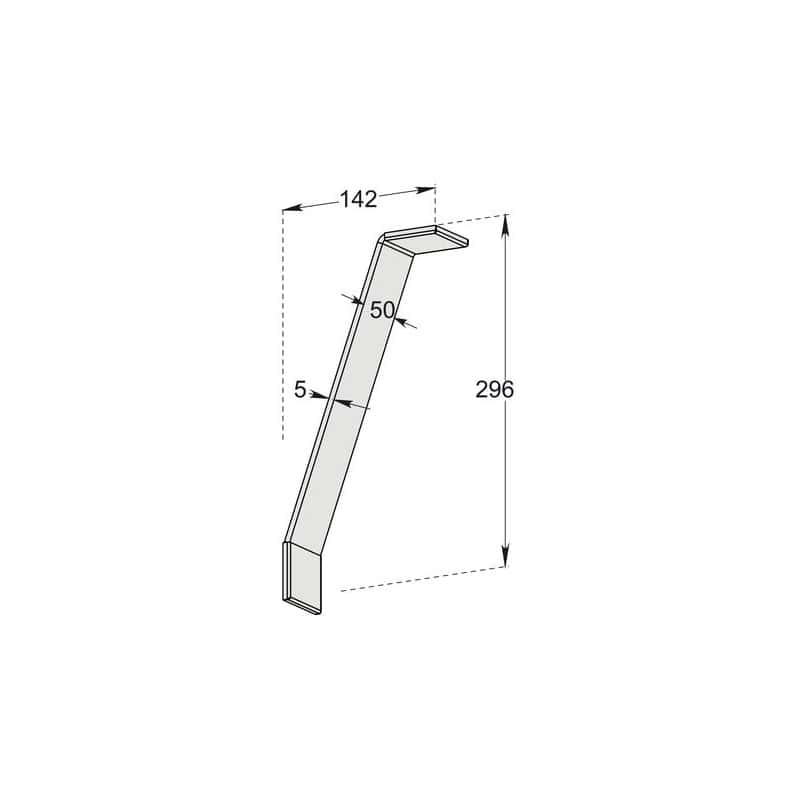 CLEM - ENTRETOISE INCLINEE PROFIL 50 CUIVRINOX