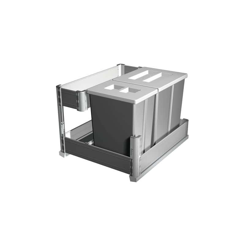 CLEM - Poubelle coulissante new line 24 litres GASPERIN