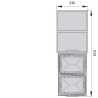 CLEM - Poubelle coulissante rétractable 32 litres NINKA