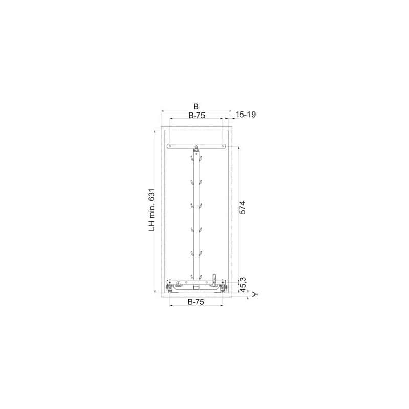 CLEM - Armoire coulissante DISPENSA junior III KESSEBOHMER