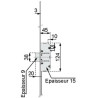 Serrure à 3 pênes 5 000 trilock 5000T204  VACHETTE