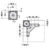 Pied de table - 705 mm carré 60 CAMAR