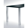 Pied de table - 705 mm carré 80 Aspect inox brossé CAMAR 645.70.C1.B4.RN