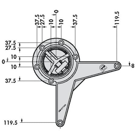 Pied de table - 870 mm diamètre 80 CAMAR