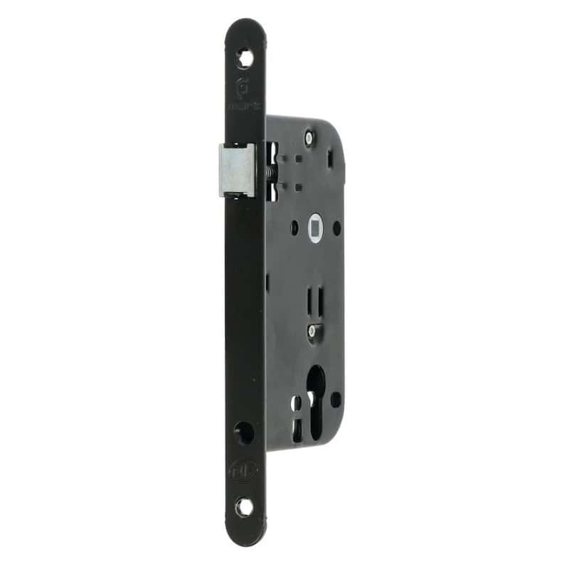 Serrure à mortaiser NF  Laqué Noir - MARQUES
