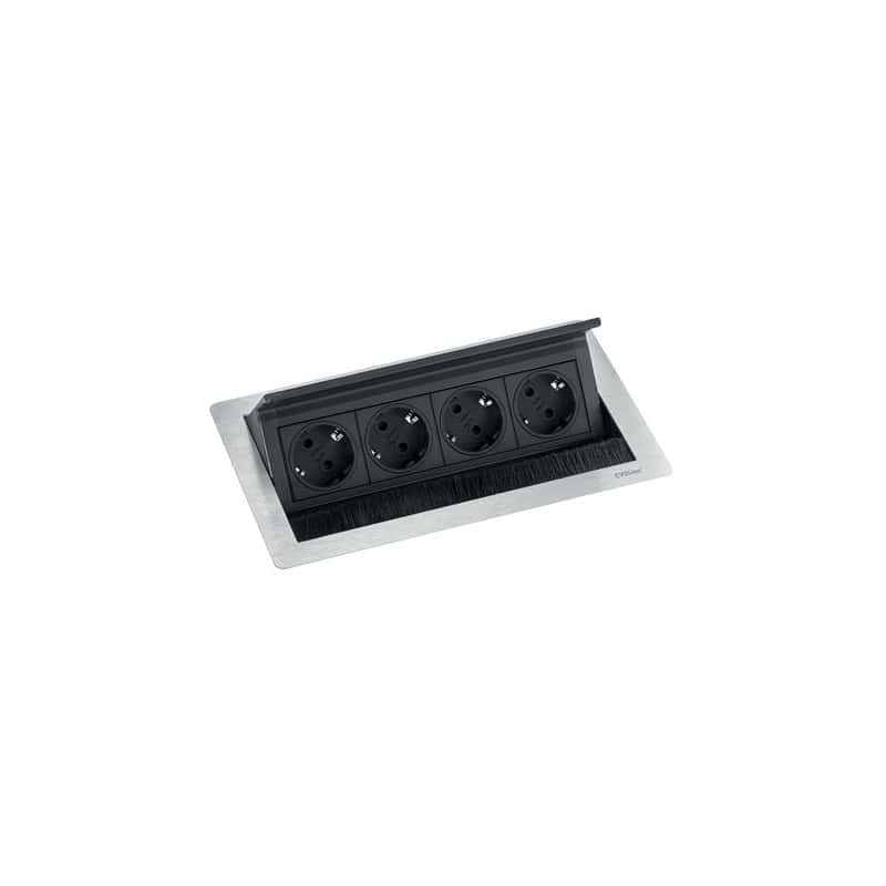 CLEM -Bloc-prises escamotable fliptop push EVOLINE