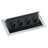 Bloc-prises escamotable fliptop push 4 prises EVOLINE 1593 7000 2600
