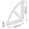 CLEM - Console design métal mat