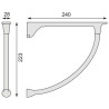 CLEM - Console étagère 1220 anthracite CONFALONIERI