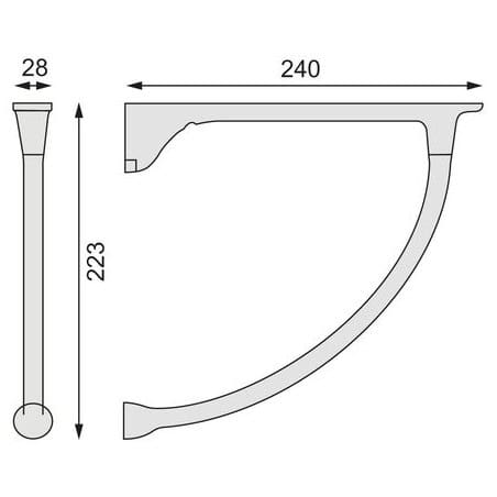 CLEM - Console étagère 1220 argent CONFALONIERI