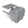Poubelle coulissante suspendue 70 L - meuble de 600 mm GOLLINUCCI