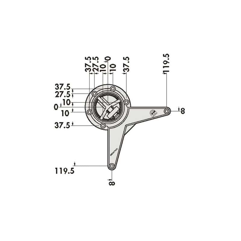 CLEM - Pied de table - 705 mm diamètre 80 CAMAR