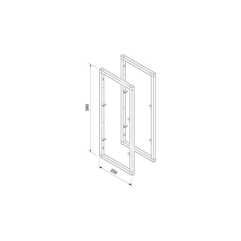 Cadre pour tablettes Smartframe hauteur 580 mm