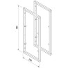 Cadre pour tablettes Smartframe hauteur 580 mm