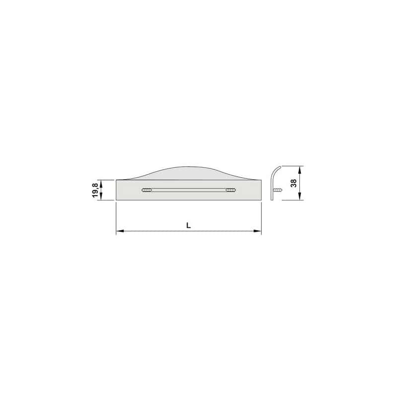 POIGNEE PROFIL FORMA 250 ALUMINIUM