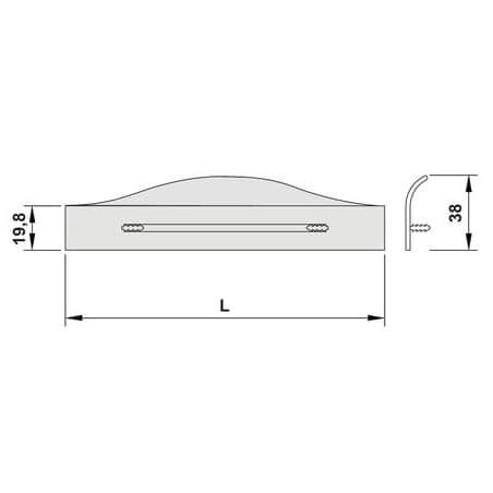 POIGNEE PROFIL FORMA 250 ALUMINIUM