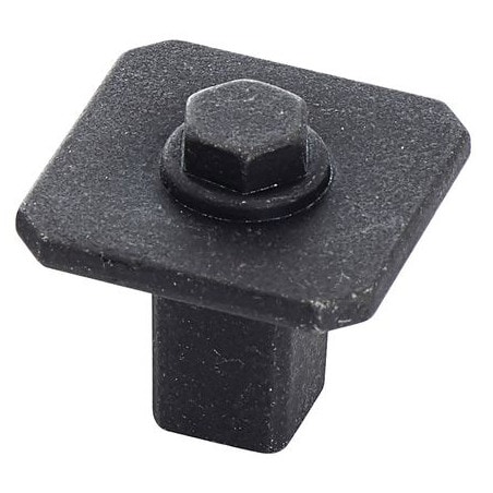 Bouton KENTUCKY carré zamak noir vieilli METAKOR 19.4121.53