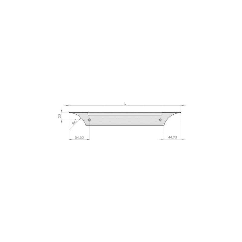 Poignée profil 771 aluminium HERRAJES