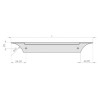 Poignée profil 771 aluminium HERRAJES