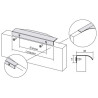 POIGNEE PROFIL NOMA 0254 ALUMINIUM