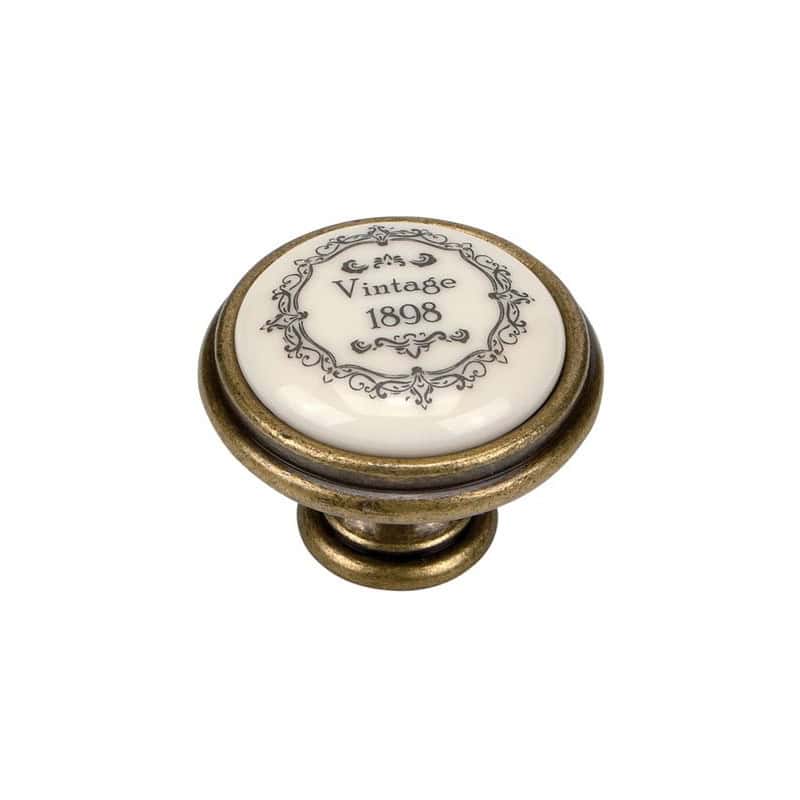 Bouton vintage porcelaine GIUSTI