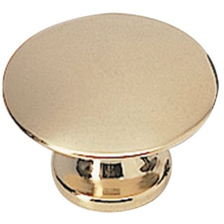 Bouton lentille laiton poli