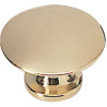 Bouton lentille laiton poli