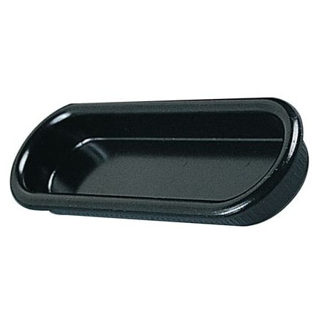 Poignée oblongue nylon noir 131610