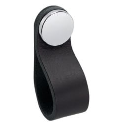 Bouton flexa 0404 cuir noir VIEFE