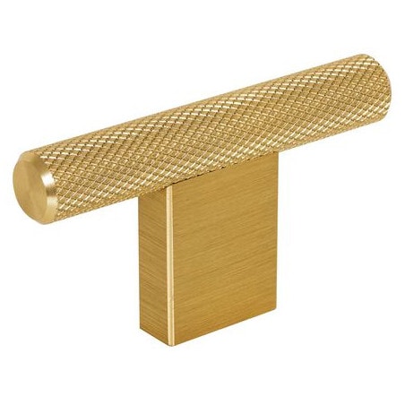 Bouton GRAF forme T aluminium anodisé doré VIEFE 0430060L24