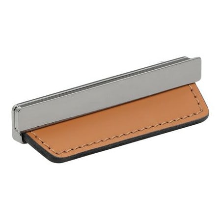 Poignée avec insert en cuir caramel rectangulaire CAMAR MN2426Z120G105U203