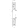 POIGNEE PROFIL 768 ALUMINIUM