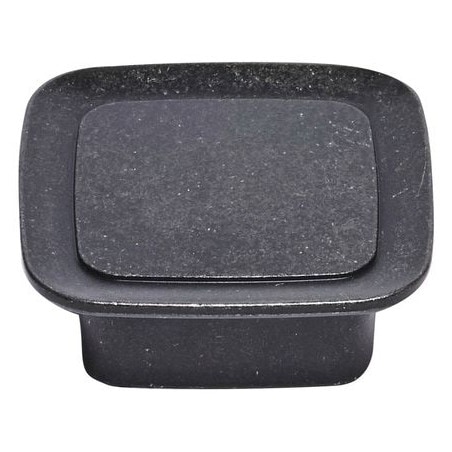 Bouton carré zamak noir vieilli METAKOR 19.4069.59