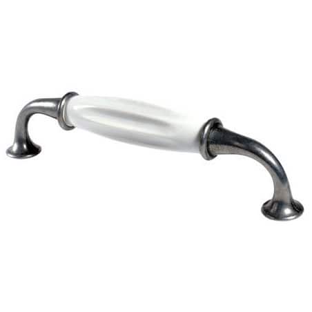 Poignée COUNTRY zamak / porcelaine blanc METAKOR MO.3700.68