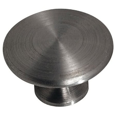 Bouton lentille fer poli