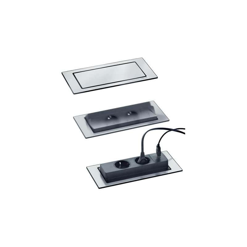 CLEM - Bloc-prises rotative blackflip EVOLINE