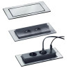 Bloc-prises rotative blackflip inox brossé EVOLINE 159271000300