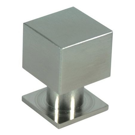 Bouton carré avec embase inox 304 34125