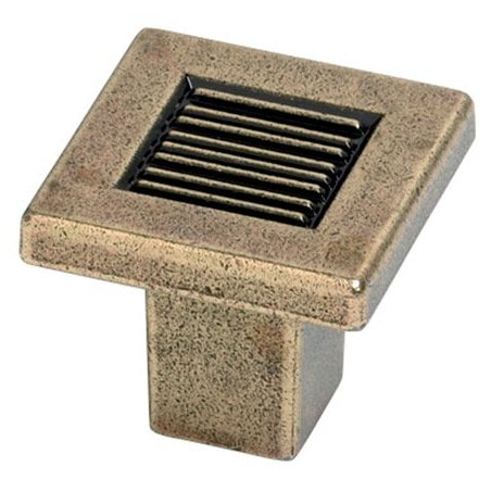 Bouton  STOCKHOLM carré zamak bronze vieilli METAKOR 11.3794.68