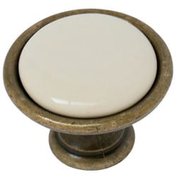 BOUTON ZAMAK PORCELAINE