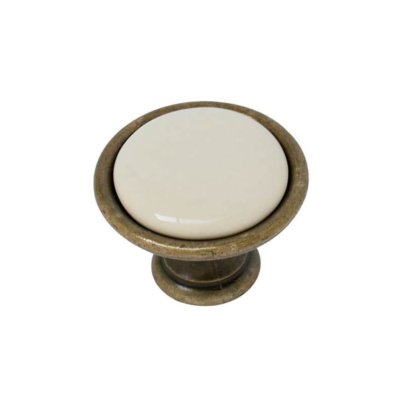 BOUTON ZAMAK PORCELAINE