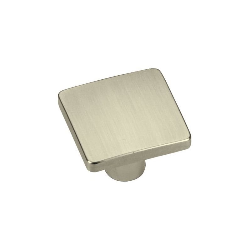 Bouton Carrea zamak nickelé brossé ESTAMP
